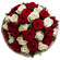 bouquet of red and white roses. Puerto Rico